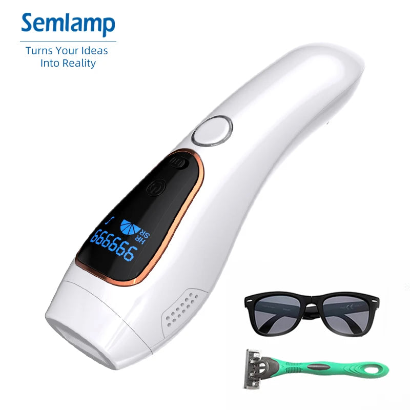 IPL Hair Removal for Women and Men Permanent Painless At-Home Device Upgraded to 999900 Flashes for Face Armpits Legs Arms Biki
