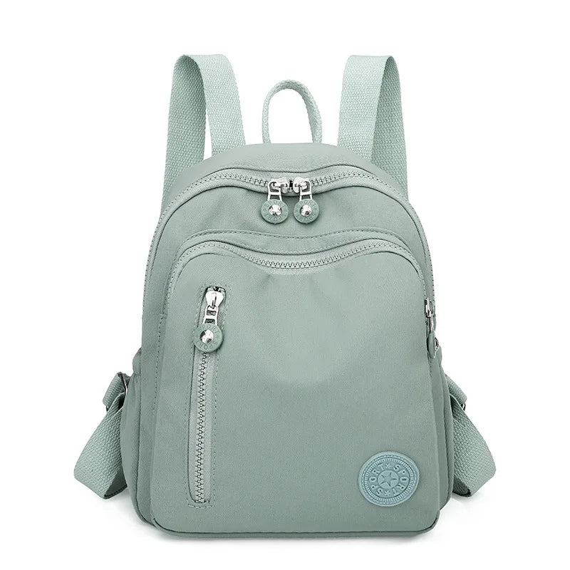 Fashion Korean Oxford Cloth Women Solid Color Backpack Portable Large Capacity Travel Backpack School Bags