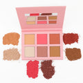 Wholesale Vendor's Customizable Makeup Palette DIY Logo Contour Highlighter Blush Glowing Pigmented Loose Mineral Customized