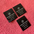Easy to Peel Off Washing Care Tear Away Fabric LabelMatte Surface Silk Screen Printing Tear Away Clothing Tags