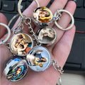 Virgin Mary Glass Ball Keychain - Religious Jewelry Inspirational Gift for Believers Elegant Souvenir for Devotion & Blessings