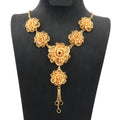 JXX Luxury Bridal Flower Shape Jewelry Set 24K Gold Plated Jewelry Set Wholesale Fashion Women Wedding Set