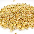 Gold /silver Color Plastic Large Hole Round Beads 250G/bag for DIY Jewelry Making Accessories Loose Beads