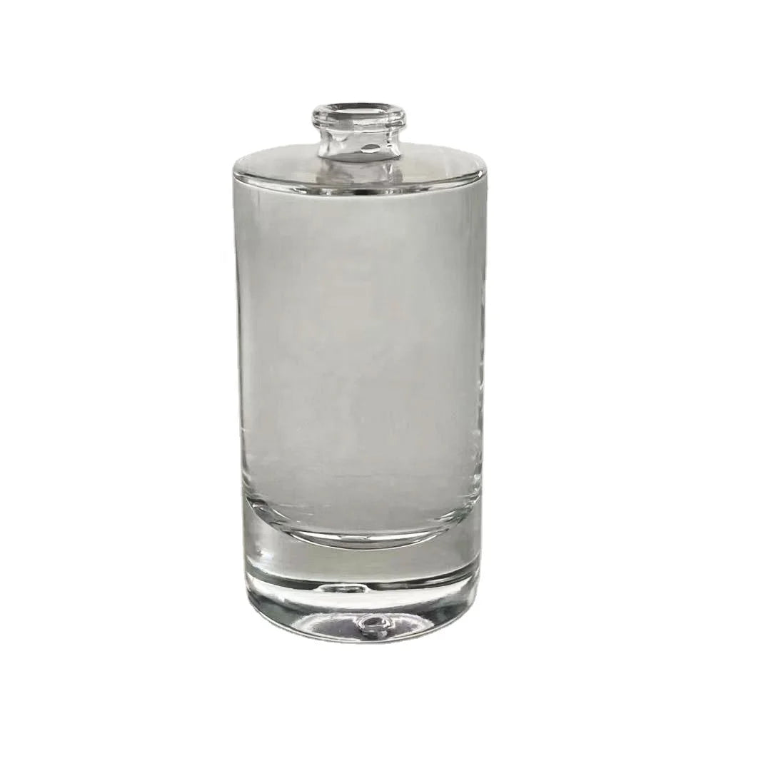 50ml clear Glass Perfume Bottle Crimp Neck FEA 15mm Polished Bottle Available