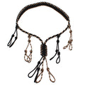 Hunting Decoy Paracord Rope Duck Call Lanyard with 12 Adjustable Loops for Predator Whistle Hunter