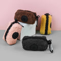 MIDEPET Factory Wholesale Dog Poop Bag Holder Pink Color Furry Material Pet Product Custom LOGO Accept Dog Poop Bag Holder