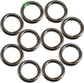 1 Inch Diameter Black Zinc Alloy Carabiner Clip Snap Hooks 4mm Wire Diameter Key Holder Use Outdoor O Rings Buckles DIY
