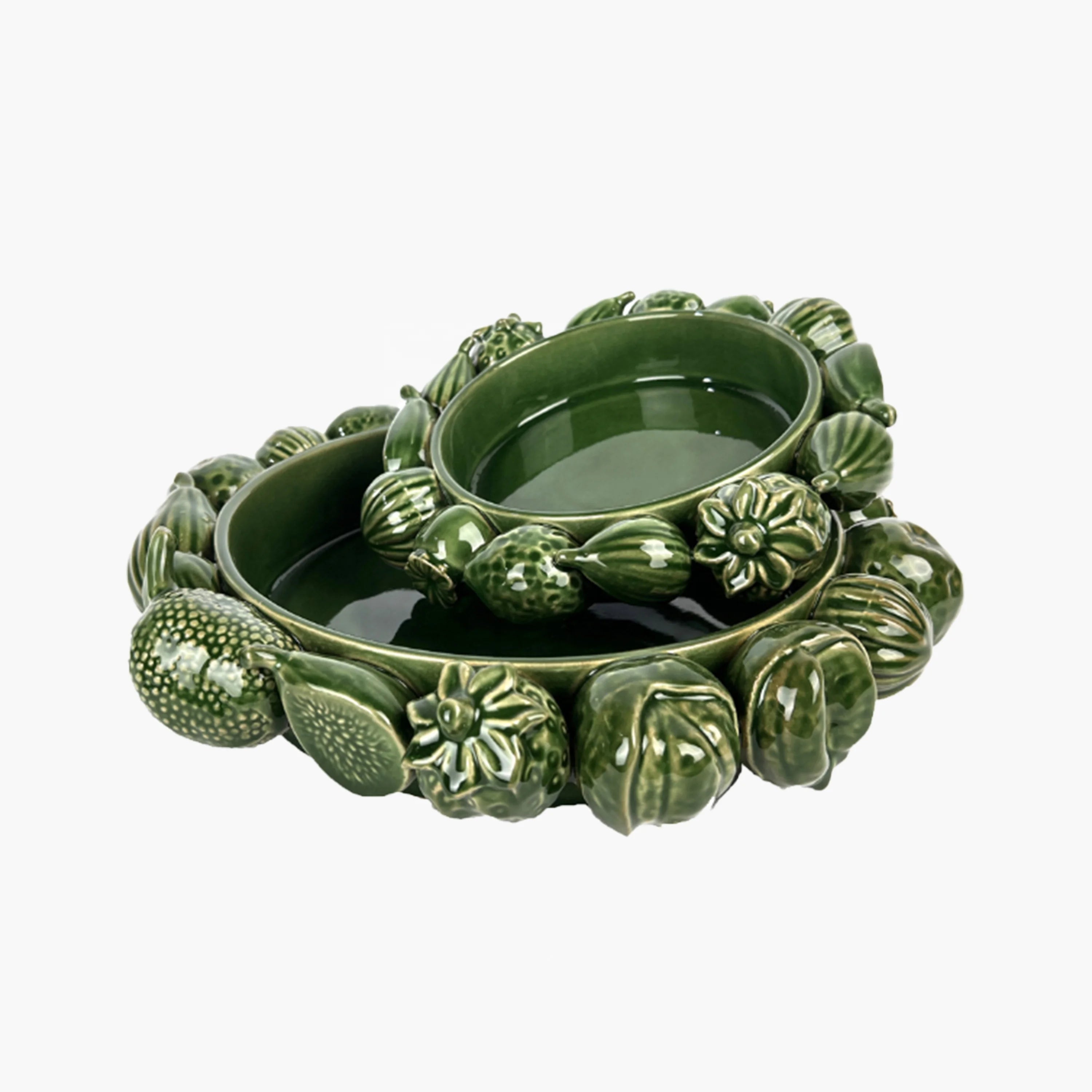 Factory Direct Sales of Modern Home Decoration Vases Green Fig Shaped Ceramic Vases