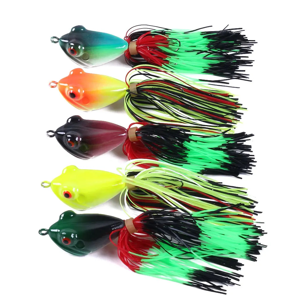 10CM 9G Hard Frog Fishing Bait Tail Bass Fish Lure Top Water Floating Fishing Lure Frog