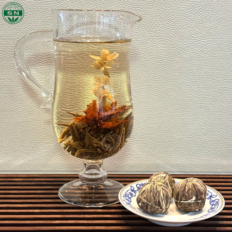 EU ISO Free Sample Handmade Blooming Flower Fairy Jasmine Flavored Tea