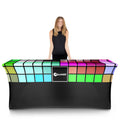 6ft Polyester Spandex Table Covers Custom Stretch Table Cloth for Advertising
