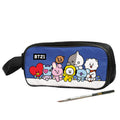 Low MOQ Custom Printing Pencil Case Zipper Animal Kids Wholesale Pencil Pouch Women Make up Box