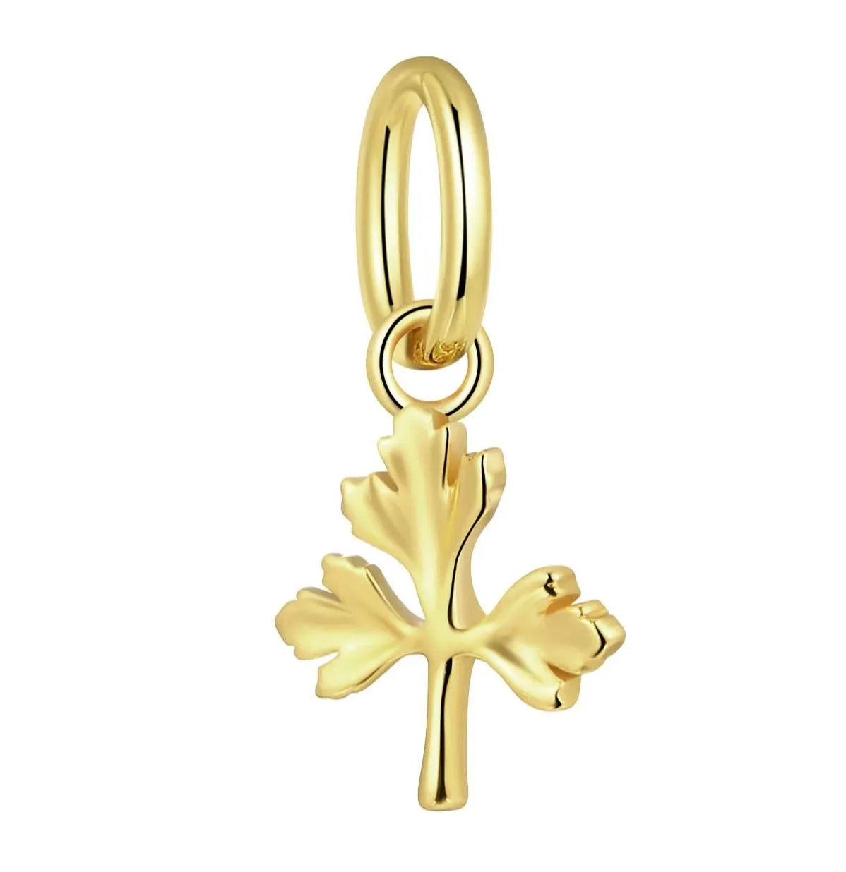 925 Sterling Silver Pendant Necklace for Women Coriander Tree Charm 18K Gold Plating Romantic Fine Jewelry for Weddings Parties