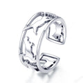 925 Sterling Silver Happy Kitty Rings for Women Wedding Elegant Ring Adjustable Open Ring Jewelry Party Gift SCR473