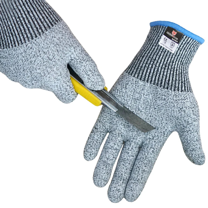 Seeway Industrial Safety Gloves CE EN388 Level 5 Anti-Cut Resistant with High Protection for Hand and Arm