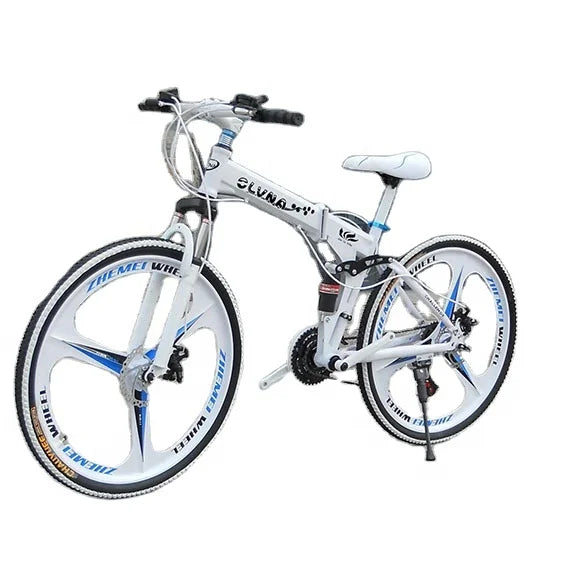 Folding Mountain Bike Wholesale Customized OEM Carbon Steel Frame Full Suspension Bicycle for Adult