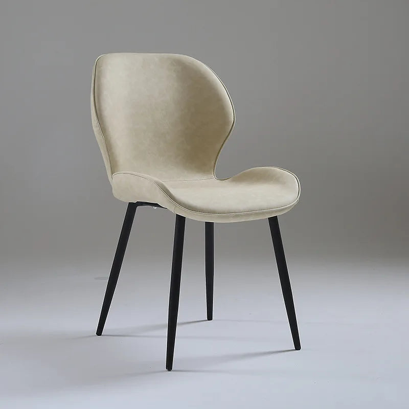 Hotel Dining Room Chair Modern Metal Synthetic Leather Luxury Dining Chair