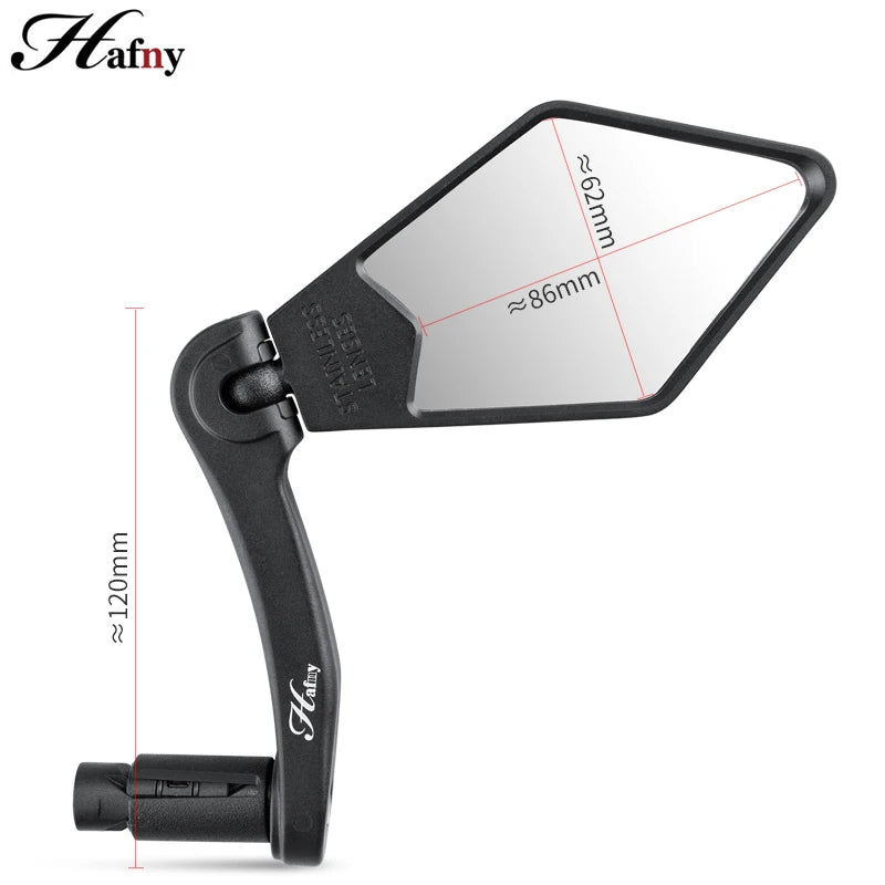 Hafny Removable Bike Steel Lens Mirror Bicycle Motor Bike Rear View Mirror Sell by Piece