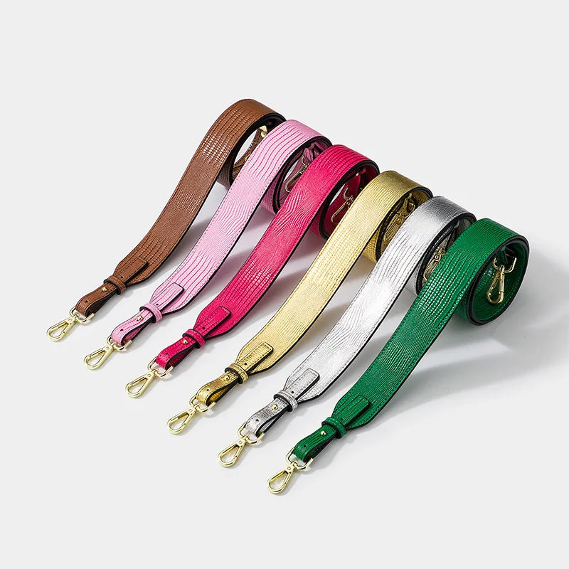 Deepeel ZP003 3.8CM Western Real Leather Shoulder Straps Universal Adjustable Removable Purse Strap