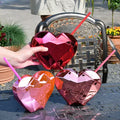 Reusable Water Heart-shaped Tumbler Cups in Bulk Double Wall Acrylic 20oz Plastic Tumblers with Lid and Straw