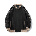 Men's Patchwork Coach Jacket Stand Lightweight Autumn Windbreaker Full Zipper Varsity Casual Style Bomber Chaqueta Para Mens