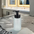 Chrome Wall Mounted Manual Pump Dispenser  Modern Style Holder for Hotels Bathrooms Hand Soap/Shampoo Foam Liquid Type