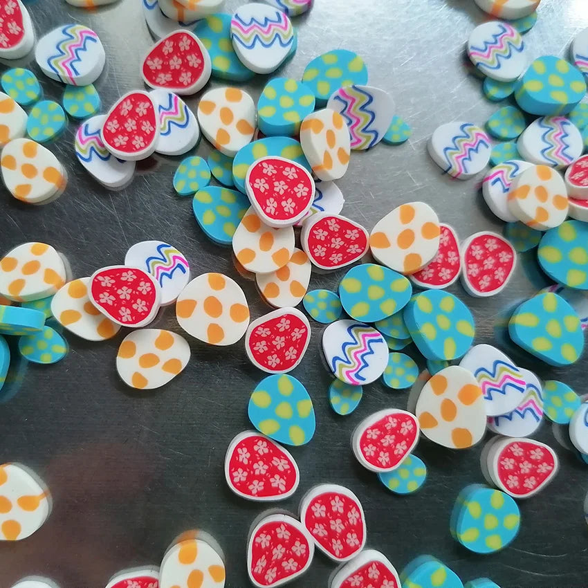 500g DIY Craft Slime Sprinkles Easter Decorated Egg Rabbit Polymer Clay  Sprinkles Slices