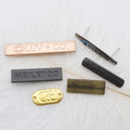 Custom Anodized Metal Logo Label Leather Handbag Logo Metal Label Steel Logo Embossed Sticker