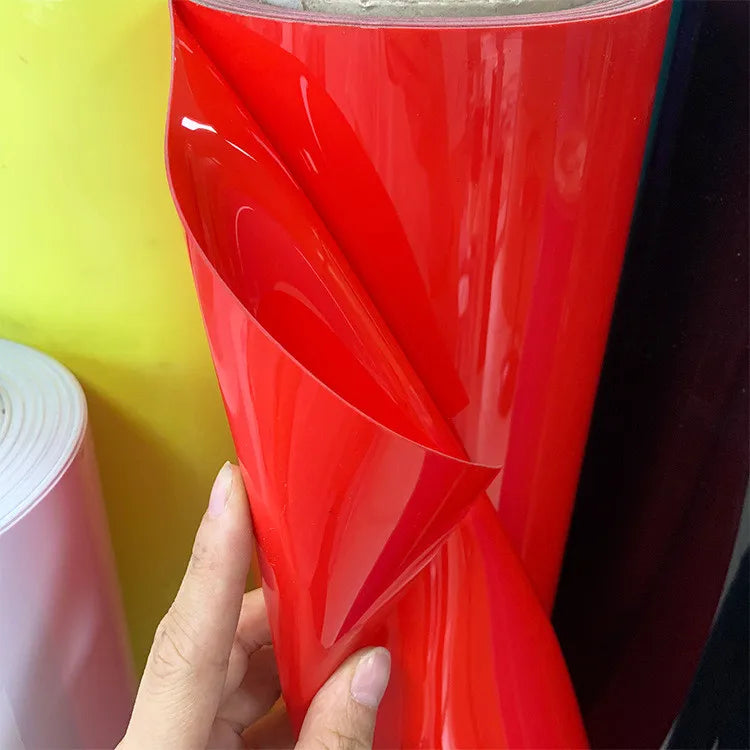 Film Soft Glue Handbag Bag Fabric Pvc Colored Film Colored Double-sided Smooth Glue Color Solid Transparent Pvc Sheets 0.8(mm)