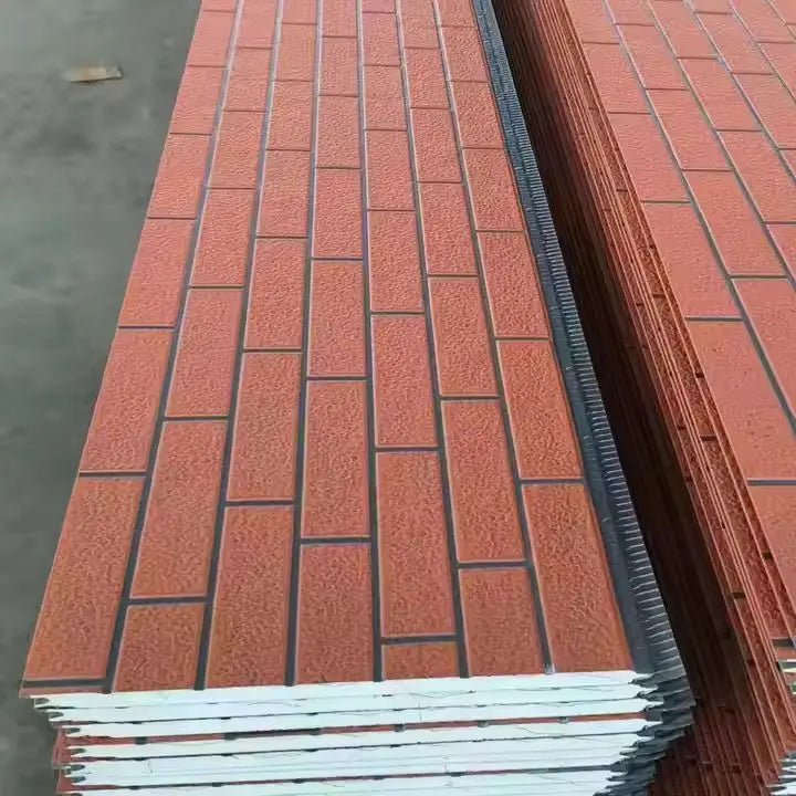 Prefabricated House Coffee Shop Exterior Interior Wall Roof Eps 50mm Thick Fireproof Sandwich Panel