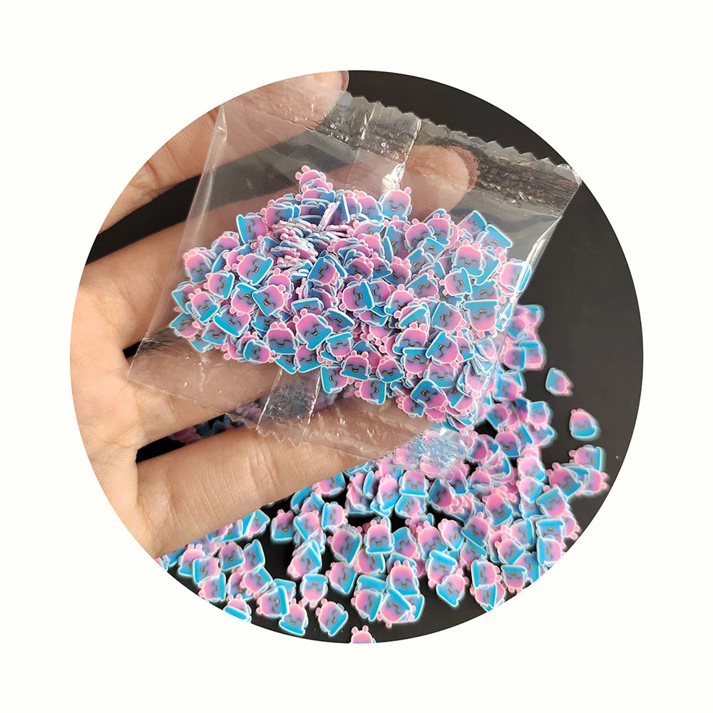 1kg Cute Handmade Mini Soft Clay Charms Cartoon Designs DIY Projects Slime Fillings Gift Ideas