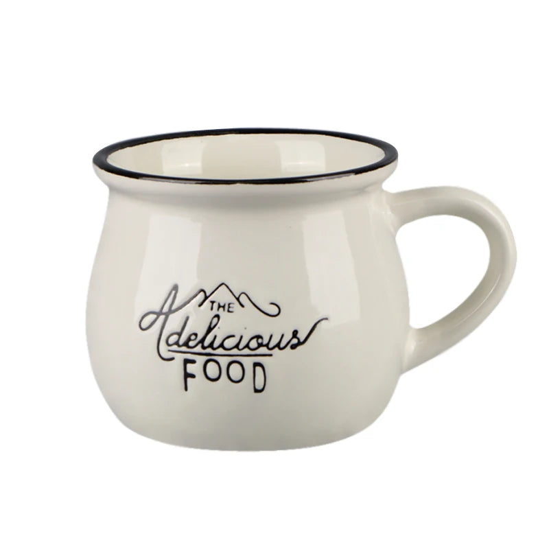 Modern Retro Ceramic Coffee Mug Handmade Enamel for Christmas for Restaurants and Hotels