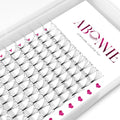 Abonnie Short Stem Silk Pre-made Eyelashes 3D 4D 5D 0.07 0.10 Mm Premade Volume Fan Pointy Base Pre Made Lash Extensions Fans
