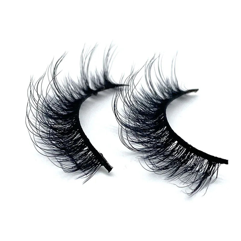 Premium Natural Lashes Private Label Handmade 3D Faux Mink Lashes DD Curl Russian Strip Lashes