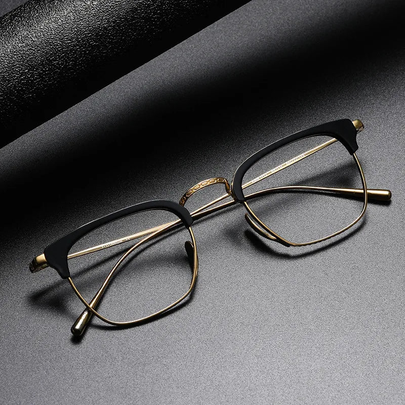 New Japan Japanese 100% Handmade Pure Acetate Titanium Optical Luxury Top Quality Eyeglasses Frames KMN1112