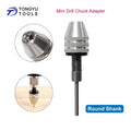 Mini Drill Chuck Adapter 0.3-3.4mm Keyless 3-Jaw Converter 2.35mm 3mm Round Shank for Rotary Tool Grinder