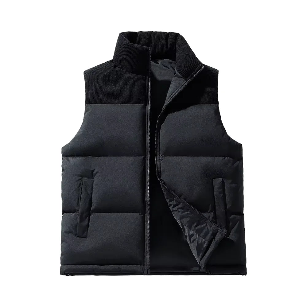 Wholesale Anti-Rain Men's Outdoor Waterproof Features Casual Stand Collar Padded Security Jacket Work Vest