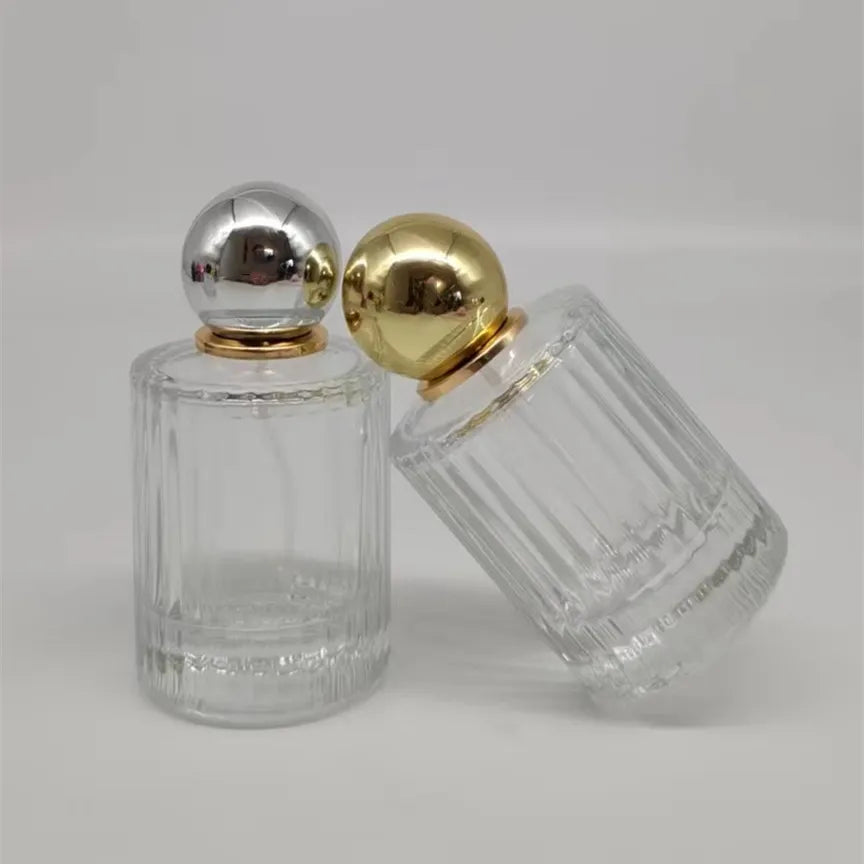 30ml50ml Small Sample Perfume Bottle clear Glass Spherical Refillable Spray Bottle