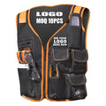 Custom Logo Heavy-Duty Protective Work Vest with Multi-Pocket OEM Supported Workwear and Tool Carrier Customizable Logo