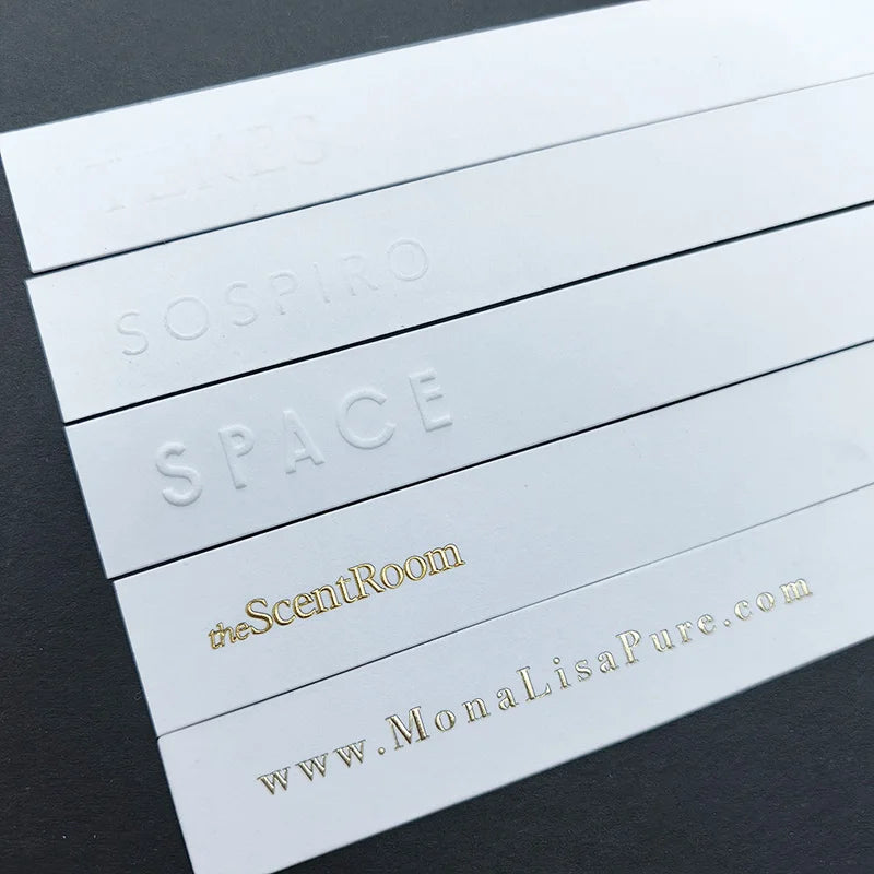 Excellent Quality Personalized Logo Blotters Paper Tester Card for Perfume