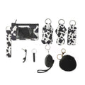 Women Self Defense Security Accessories Wristlet Keychain Neoprene Card Pouch Keychain Sets Safety Keychains for Women