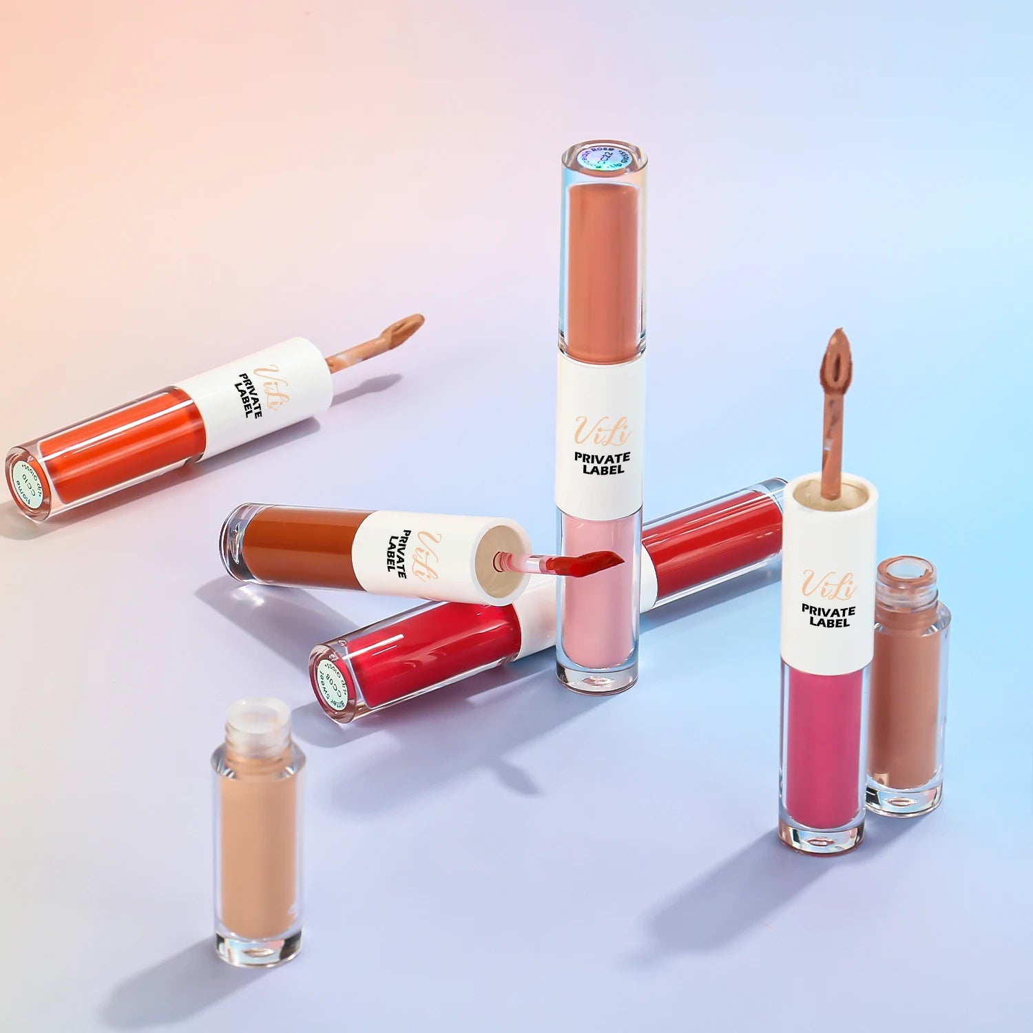 Makeup Factory Nude Liquid Lip Gloss Private Label Herbal Mineral Waterproof Moisturizing Longlasting Free Samples