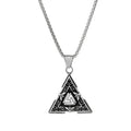 Nordic Viking Mjolnir Men's Silver Pendant Fashion Stainless Steel Norse Necklace Jewelry for Men
