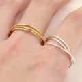 Fashion 14k Gold Filled 1.0mm Rolling Rings for Jewelry Women Tiny Stacking Rings
