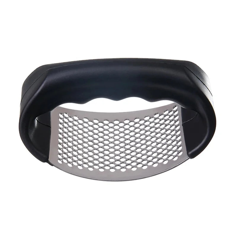 Stainless Steel Garlic Press Rocker Manual Garlic Crusher Mincer Chopper with Ergonomic Handle Kitchen Gadget for Ginger