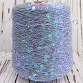 New 3MM+6MM Sequin Yarn 100% Cotton Fancy Yarn for Hand Knitting Yarn All in Stock