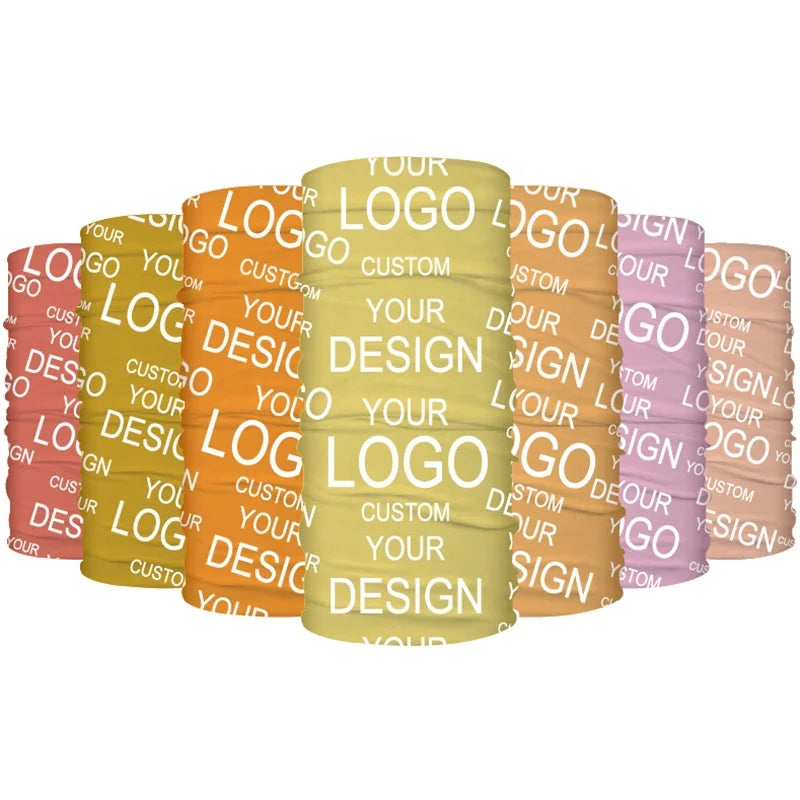 Factory Custom Printed Logo Snood Seamless Bandana Multifunctional Head Scarf Seamless Neck Gaiter