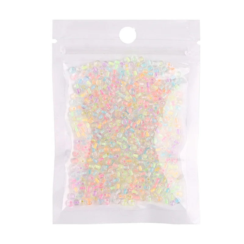 2-4mm Super Dyed Core Fluorescent Rice Beads Luminous Beads Diy Handmade Homemade Bracelet Earrings Necklace Beaded Materi