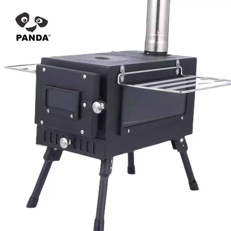 New Arrival Portable Stainless Steel Outdoor Portable Gas Stove With Outdoor Camping Oven Heating Stove for Heating and Camping