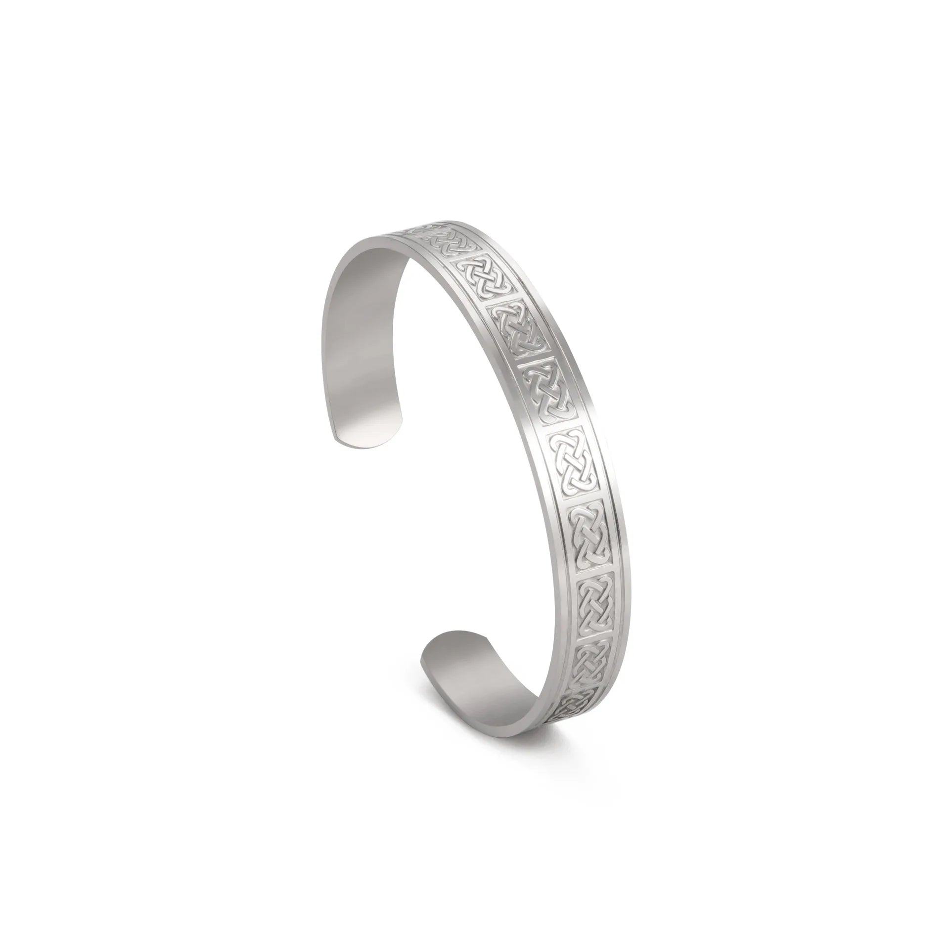 Men's Irish Norse Celtic Knot Viking Bracelet Stainless Steel Celtic Bangle Vintage Symbol Nordic Amulet Open Jewelry for Women